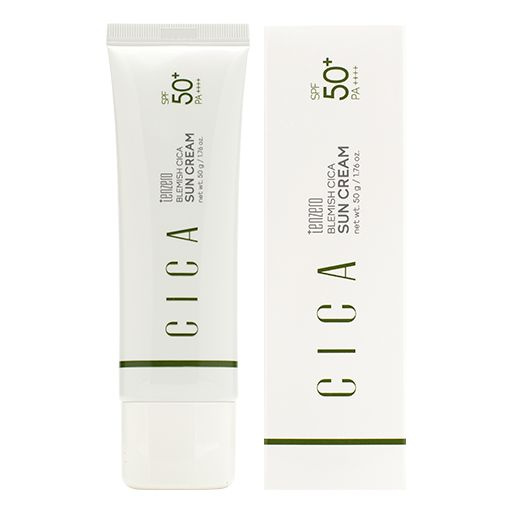 TENZERO Успокаивающий солнцезащитный крем с центеллой азиатской SPF 50 ...