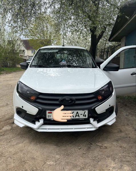 Характеристики Сплиттер (юбка, губа) переднего бампера Лада Гранта FL ...