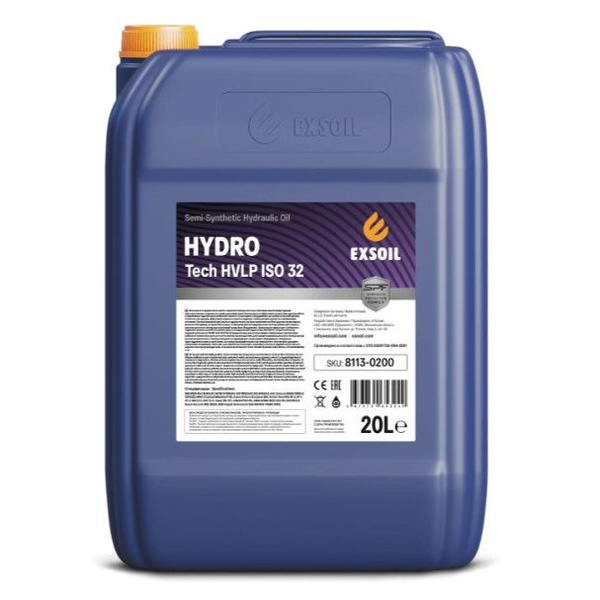 Масло гидравлическое полусинтетическое Exsoil HYDRO Tech HVLP 32, 20 л ...