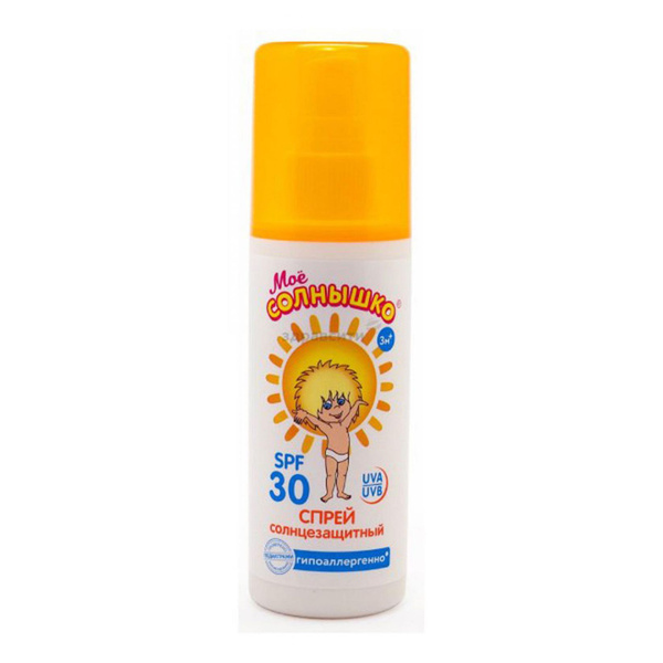 Спрей солнцезащитный Мое солнышко для тела детский SPF 30 100 мл ...