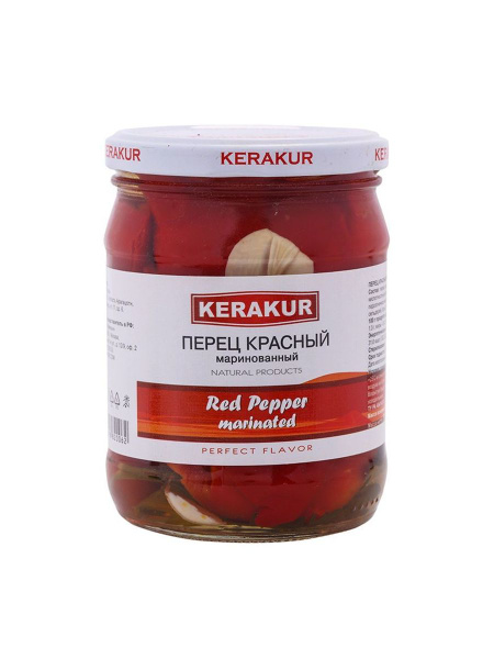 Перец красный Kerakur маринованный, 500 г - купить с доставкой по ...