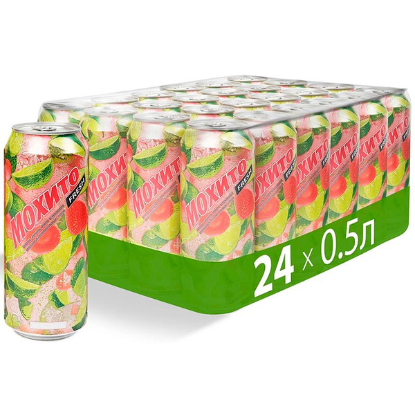 Мохито клубничный 0,5л (24шт) - купить с доставкой по выгодным ценам в ...