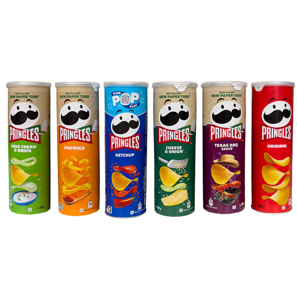 Чипсы Pringles 6шт по 165гр Набор Снеков из Бельгии - купить с ...