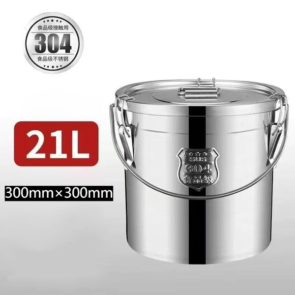21 литров/304/ ведро для пищевых продуктов из нержавеющей стали с ...