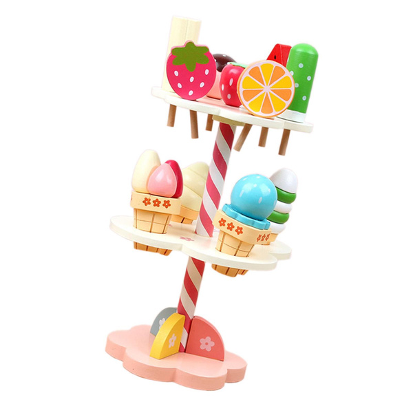 Деревянная игрушка-мороженое Монтессори 27смx16,5смx16,5см - купить с ...
