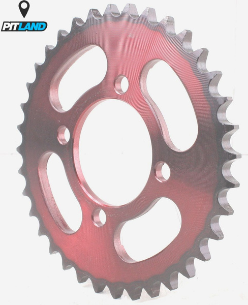 Венец, звезда ведомая (420-41) красная 4х70х54 на мотоцикл, питбайк ...