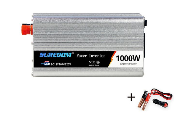 Автомобильный инвертор SUREDOM 1000W (DC-AC), 12В-220В, 1000 Вт купить ...
