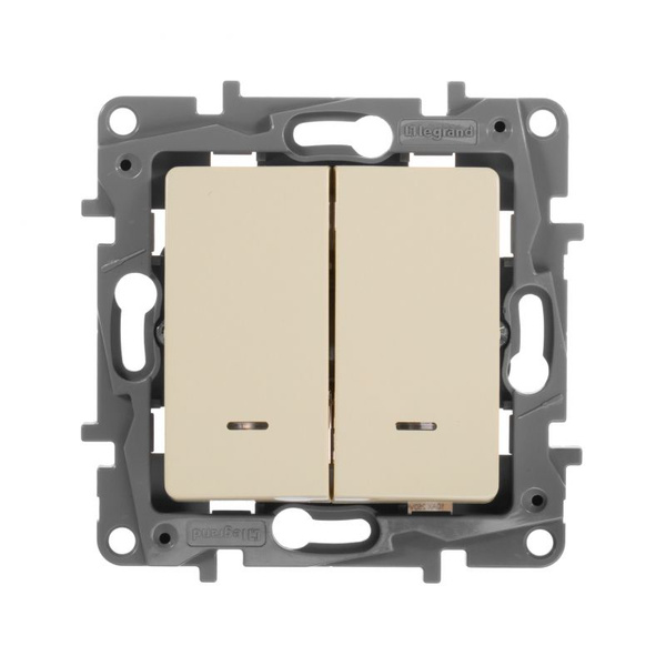 LEG_672316_Переключатель 2-х клавишный с подсветкой авт 10А СЛНК ...