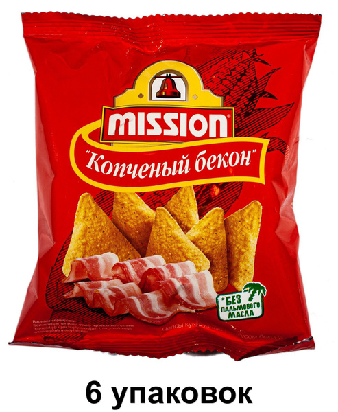Mission Чипсы кукурузные со вкусом бекона, 30 г, 6 уп - купить с ...