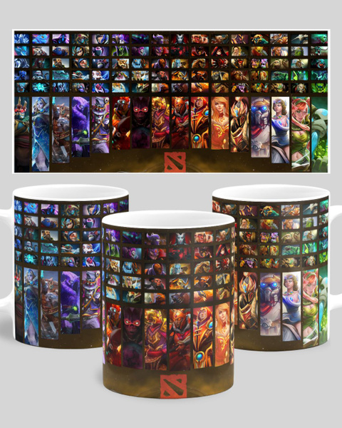 Кружка "Дота 2 / Dota 2 / Персонажи / На подарок геймеру / Компьютерные ...