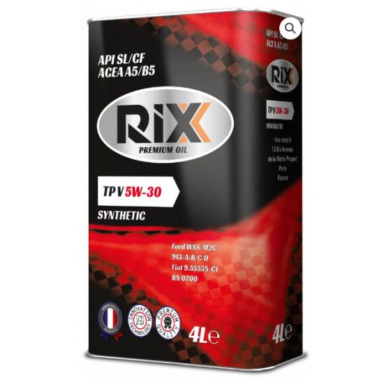 Масло моторное RIX 5W-30 Синтетическое - купить в интернет-магазине ...