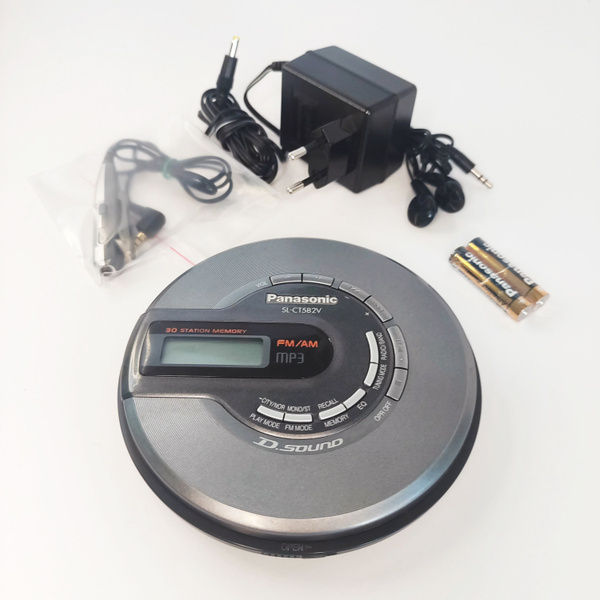 Портативный CD MP3 плеер Panasonic SL-CT582V Японский ретро СD плеер (с ...