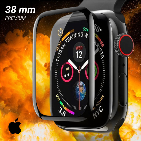 Противоударное стекло для часов Apple Watch Series 1, 2, 3 (38mm) / с ...
