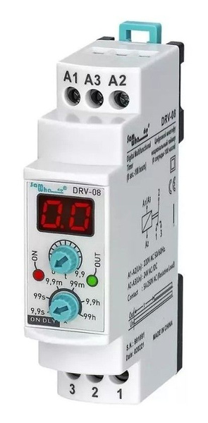 Многофункциональное модульное реле времени 220V AC/ 24V AC/DC Samwha ...