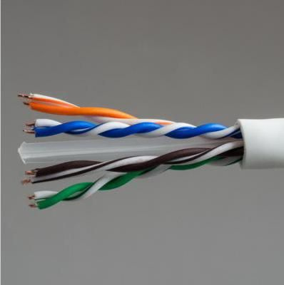 Кабель Hyperline UUTP4-C6-S23-IN-PVC-GY-305 - купить по низкой цене в ...