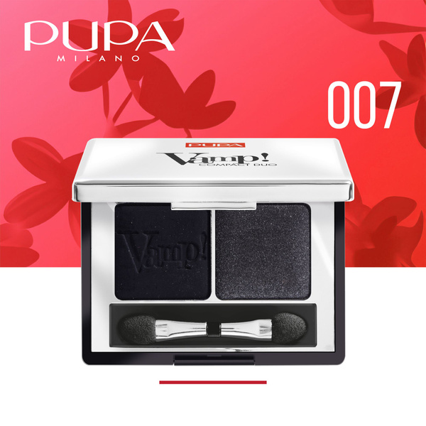 PUPA Компактные двойные тени VAMP! DUO №007, темная ночь - купить с ...