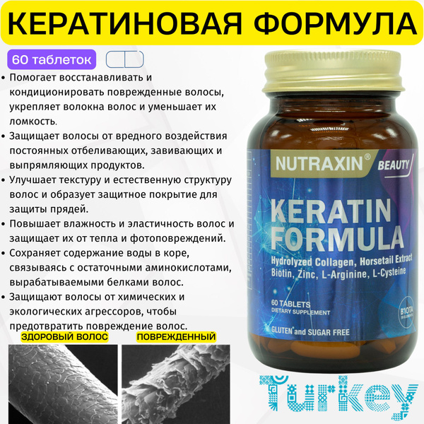 Кератиновая формула для волос. Nutraxin - купить с доставкой по ...