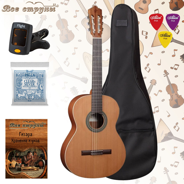 Гитара PEREZ 600 4/4 классическая с чехлом и струнами Ernie Ball ...