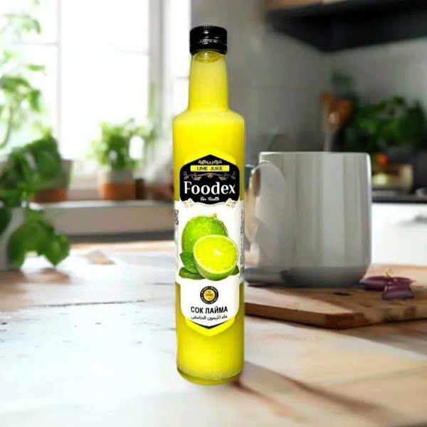 Натуральный лимонный сок, сок лайма Foodex 500 мл - купить с доставкой ...