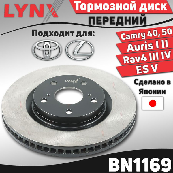 Тормозной диск передний Toyota Camry (40, 50) Auris I II 06- RAV4 III ...