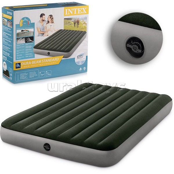 Матрас надувной Intex Dura-Beam Queen, 152 х 203 х 25 см, 64109 INTEX ...