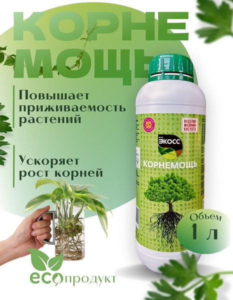 Удобрение для корней, черенков и семян Корнемощь БИОЭКОСС 1 л - купить ...