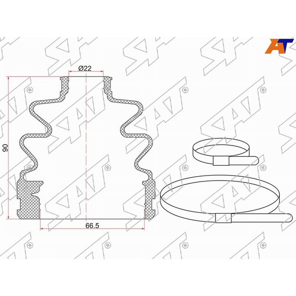Пыльник шруса (Внутр/ Спереди) Hyundai Elantra 10-16 / Tucson 04-09