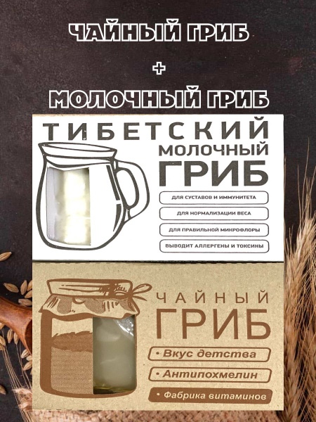 Тибетский кефирный молочный гриб и чайный гриб - купить с доставкой по ...