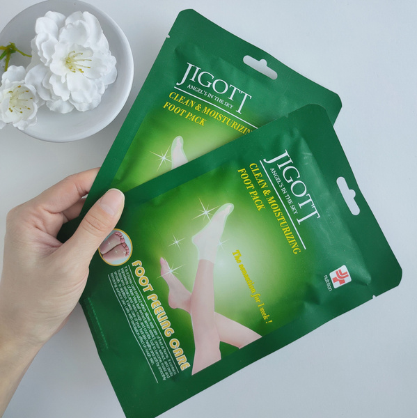 Носочки-пилинг для ног набор 2 шт. JIGOTT FOOT PEELING - купить с ...