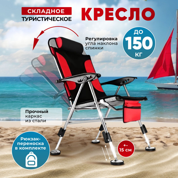 Стул карповый туристический со спинкой для рыбалки - купить с доставкой ...