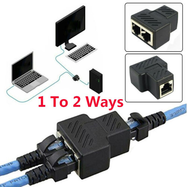 Сетевой сплиттер-адаптер 1 к 2 Rj45 двойной женский выход - купить с ...