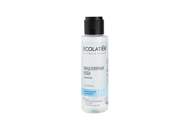 Мицеллярная вода для чувствительной кожи ECOLATIER Cactus Flower & Aloe ...
