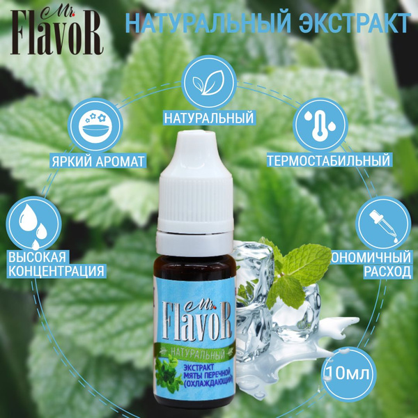 Экстракт Мяты перечной Mr.Flavor 10 мл (Охлаждающий) - купить с ...