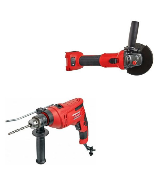 Дрель ударная Felisatti ДУ-13/800ЭР+Угловая шлифмашина аккумуляторная ...