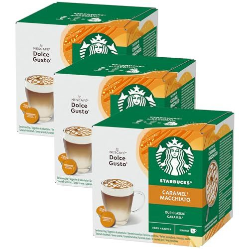 Нескаф? Dolce Gusto Starbucks Caramel Macchiato Набор из 3 шт.: Латте ...