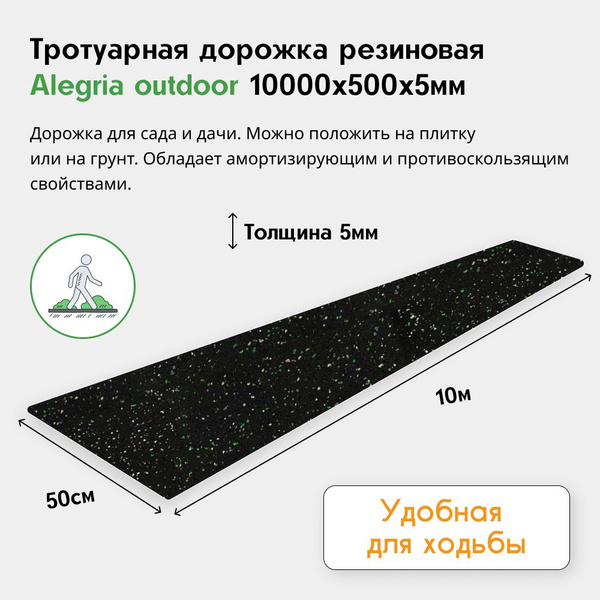 Садовая дорожка Alegria Резина, Резиновая смесь купить по доступной ...