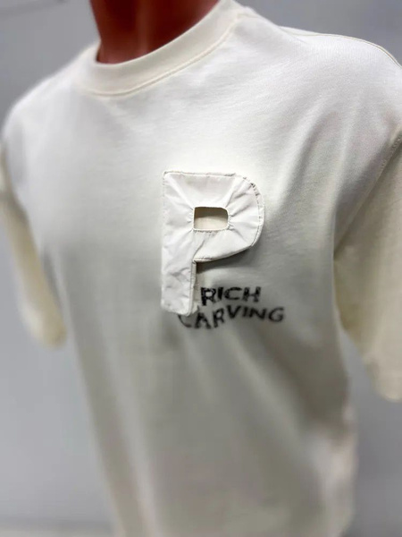 Футболка Giovanni Vittori, размер 48, цвет молочный, 100% COTTON ...