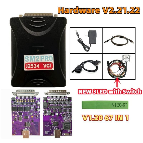 SM2 PRO J2534 новая VCI программа ECU ключ 67 в 1 ECU - купить с ...