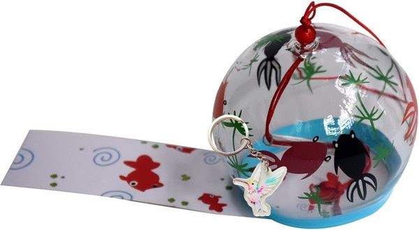 Японские стеклянные ветряные колокольчики "Эдо Фурин" для декора дома ...