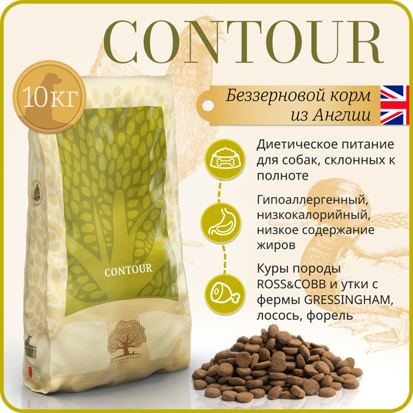 Корм сухой для кастрированных собак Essential CONTOUR 10 кг холистик ...