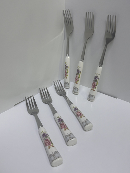 Вилка керамическая в наборе 6шт купить на OZON по низкой цене (1639879663)