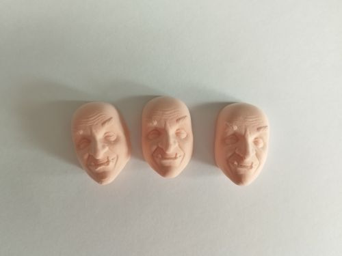 Набор лиц - 3 шт., для ватной игрушки, Бабы Яги, куклы, лешего купить ...