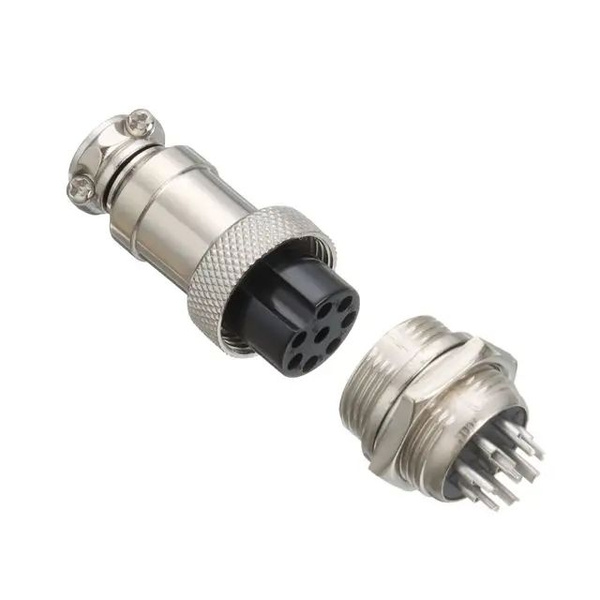 Характеристики Авиационный разъем GX16 штекер + гнездо (8 pin, 8 ...