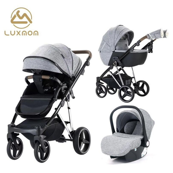 Коляска для новорожденных 3 в 1 Luxmom F1 с автокреслом - купить с ...