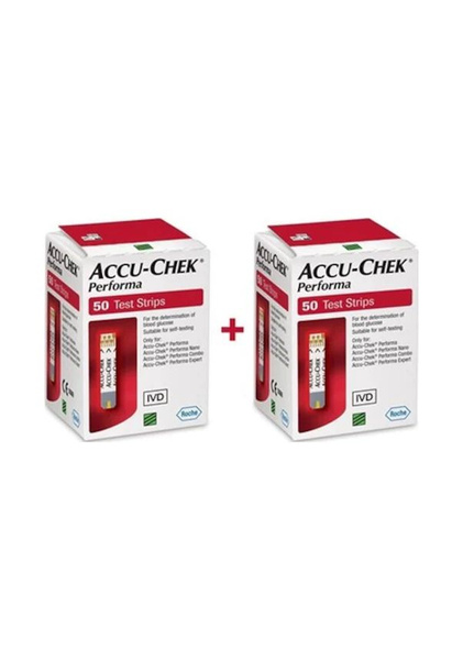 2 шт. Тест-полоски Accu-Chek Performa Акку-Чек Перформа, 50шт - купить ...