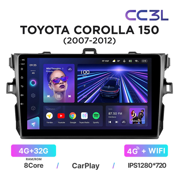 Магнитола Teyes CC3L 4-32 Гб для Toyota Corolla E150 / Corolla Fielder ...