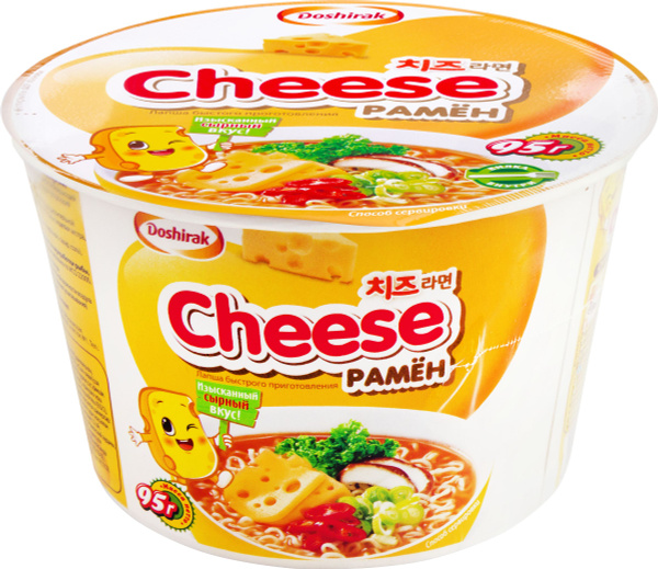 Лапша быстрого приготовления DOSHIRAK Cheese рамен с сыром в кружке ...