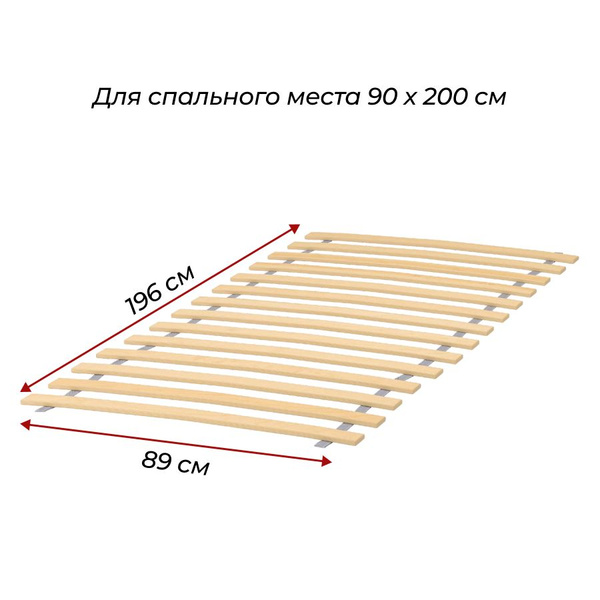 Gofer Ламель для кровати 890, 53 мм, 17 шт. - купить с доставкой по ...