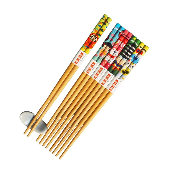 Палочки для еды многоразовые бамбуковые набор 5 пар ROOMERS TABLEWARE ...