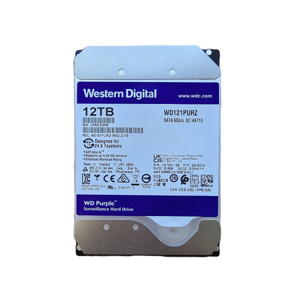 12 ТБ Внутренний жесткий диск Western Digital WD121PURZ (WD121PURZ ...